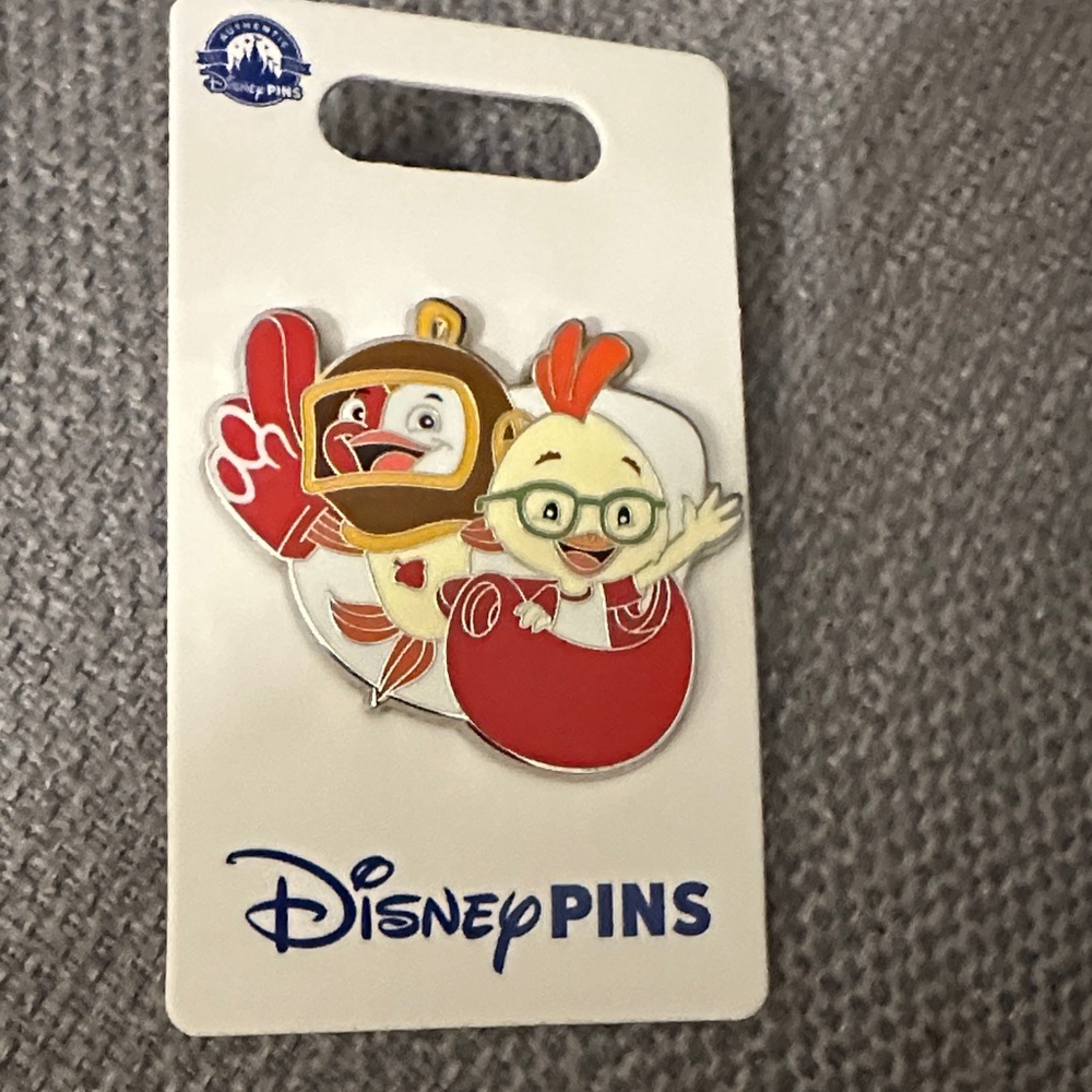 Disney Chicken Little Pin - Red, White, and Orange